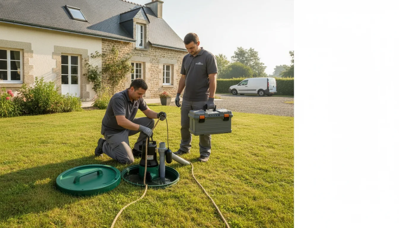 Dépannage pompe de relevage La Chapelle-des-Marais – méthode / geste technique